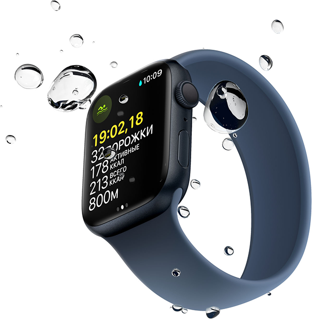 Apple Watch Series 7 41mm GPS Midnight Aluminium Case Anthracite/ Black Nike Sp/B MKN43 A2473 Global