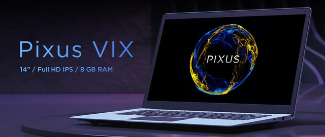 Ноутбук Pixus Vix 8/128Gb 14.1" IPS FHD Ubuntu OS Gray UA UCRF Гарантия 12 месяцев