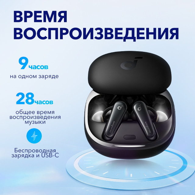 TWS Anker SoundCore Liberty 4 Midnight Black (A3953G11) UA Гарантия 18 мес