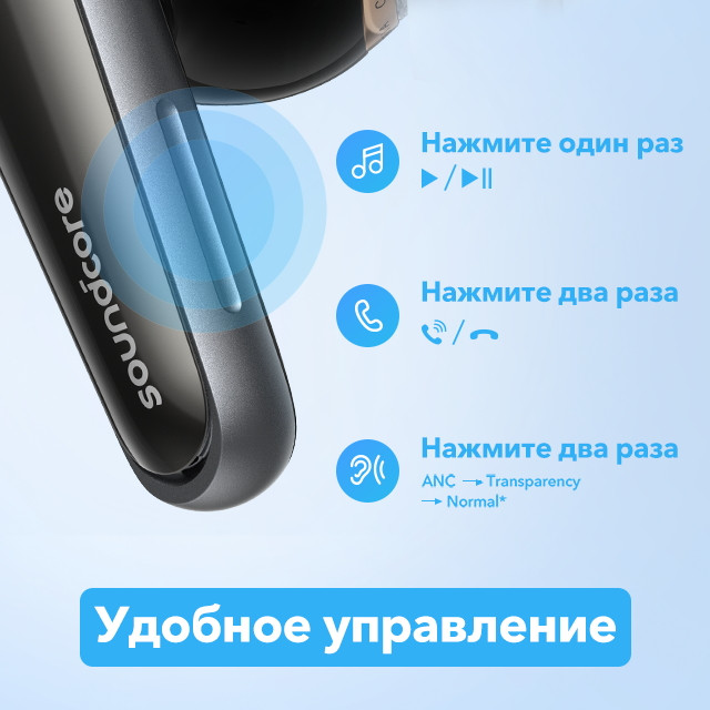 TWS Anker SoundCore Liberty 4 Midnight Black (A3953G11) UA Гарантия 18 мес