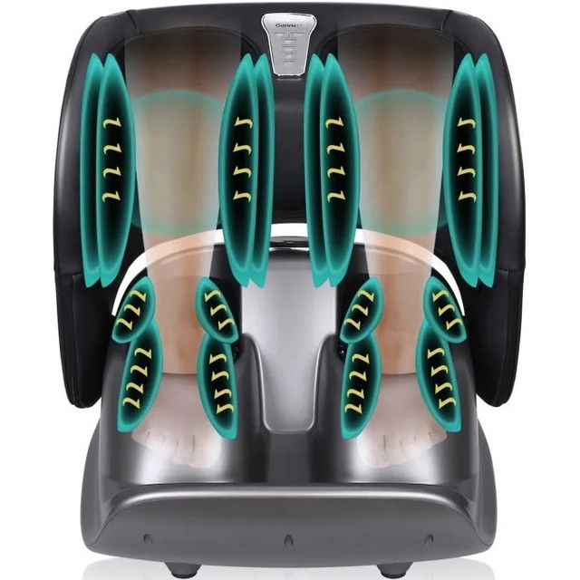 Масажер NAIPO Foot and Calf 2 in 1 Massager для ніг з підігрівом та вібрацією MGF-3600 UA