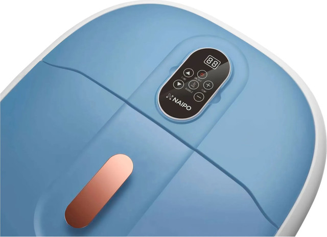Масажер для ніг з підігрівом, масажем та спа Naipo NPFT-SPA02 Blue UA